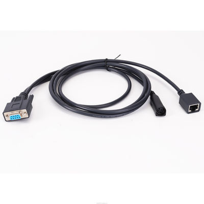 Elastyczne kabły D SUB DB9 Pin Female do RJ45 i 3 Pin DIN Jack