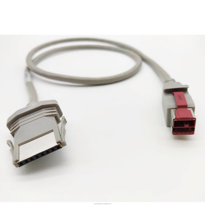 Kabel 24V z napędem USB Kabel 24V do drukarki 1X8P Kabel szary 12V