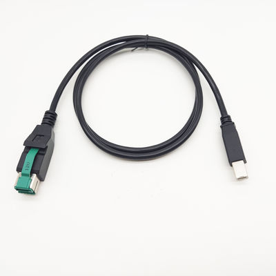 Długość logo dostosowana 12V 24V Kabel USB zasilany do drukarki sprzętu POS