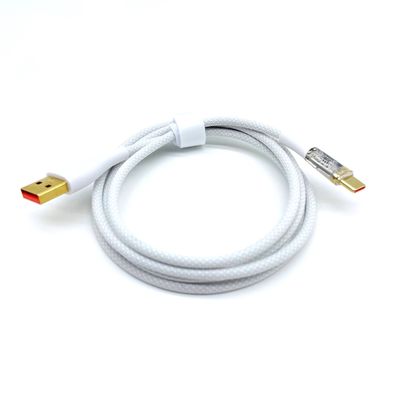 Białe szybkie ładowanie USB A do C