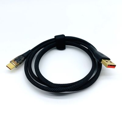 Czarny 5A 6A Szybko ładowanie Kable USB Kable USB C Kable męskie USB A do C