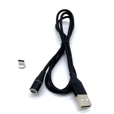 Szybkie ładowanie 5A 6A 3 w 1 Magnetyczny kabel USB Elastyczny USB C Micro USB